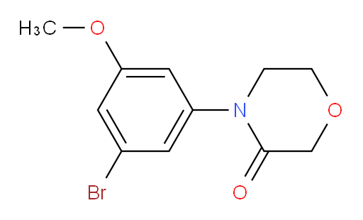 4-(3-bromo-5-methoxyphenyl)morpholin-3-one