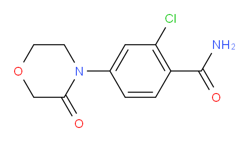 2-chloro-4-(3-oxomorpholin-4-yl)benzamide