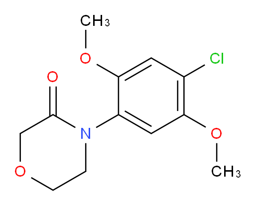 4-(4-chloro-2,5-dimethoxyphenyl)morpholin-3-one