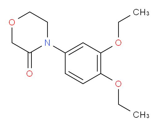 4-(3,4-diethoxyphenyl)morpholin-3-one