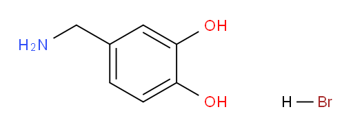 DHBA;DHBA HYDROBROMIDE;4-(AMINOMETHYL)CATECHOL HYDROBROMIDE;3,4-DIHYDROXYBENZYLAMINE HYDROBROMIDE;4-(aminomethyl)pyrocatechol hydrobromide;3,4-Dihydroxybenzylamine·hydrogen bromide;3,4-DihydroxybenzylaMine hydrobroMide 98%;4-(Aminomethyl)pyrocatechol·hydrobrominate;3,4-DIHYDROXYBENZYLAMINE HYDROBROMIDE, 9 8%;4-(AMinoMethyl)benzene-1,2-diol hydrobroMide