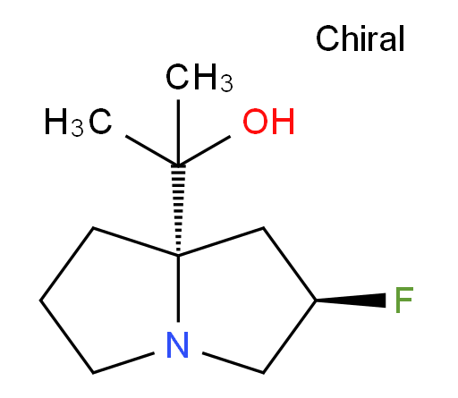 2-((2R,7aS)-2-fluorohexahydro-1H-pyrrolizin-7a-yl)propan-2-ol