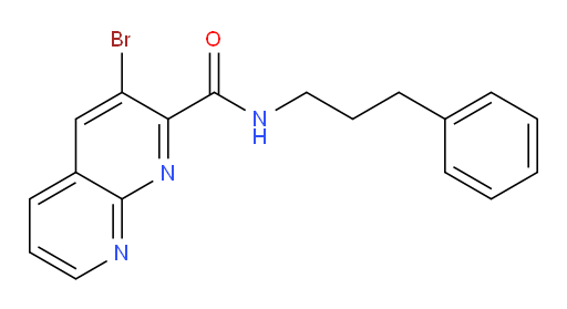 3-bromo-N-(3-phenylpropyl)-1,8-naphthyridine-2-carboxamide