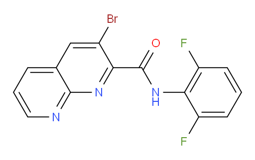 3-bromo-N-(2,6-difluorophenyl)-1,8-naphthyridine-2-carboxamide