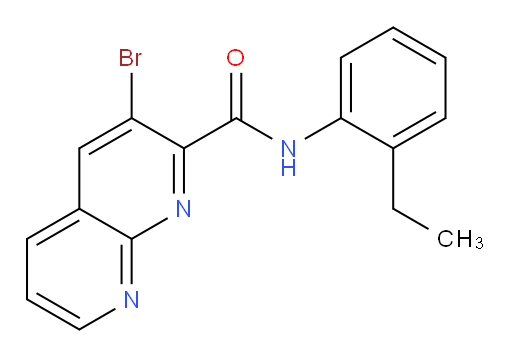 3-bromo-N-(2-ethylphenyl)-1,8-naphthyridine-2-carboxamide