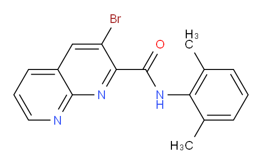 3-bromo-N-(2,6-dimethylphenyl)-1,8-naphthyridine-2-carboxamide