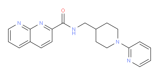 N-((1-(pyridin-2-yl)piperidin-4-yl)methyl)-1,8-naphthyridine-2-carboxamide