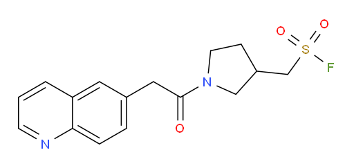 (1-(2-(quinolin-6-yl)acetyl)pyrrolidin-3-yl)methanesulfonyl fluoride