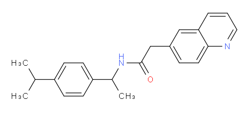 N-(1-(4-isopropylphenyl)ethyl)-2-(quinolin-6-yl)acetamide