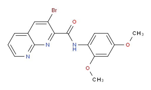 3-bromo-N-(2,4-dimethoxyphenyl)-1,8-naphthyridine-2-carboxamide