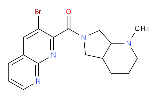 (3-bromo-1,8-naphthyridin-2-yl)(1-methylhexahydro-1H-pyrrolo[3,4-b]pyridin-6(2H)-yl)methanone