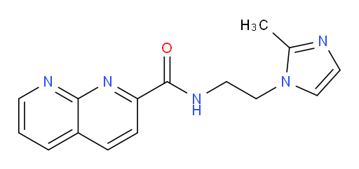 N-(2-(2-methyl-1H-imidazol-1-yl)ethyl)-1,8-naphthyridine-2-carboxamide