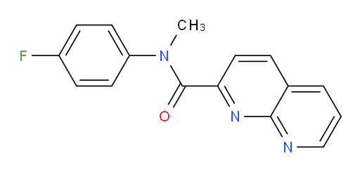 N-(4-fluorophenyl)-N-methyl-1,8-naphthyridine-2-carboxamide