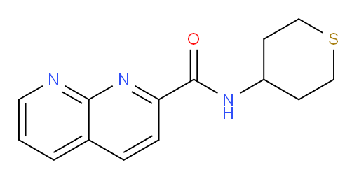 N-(tetrahydro-2H-thiopyran-4-yl)-1,8-naphthyridine-2-carboxamide