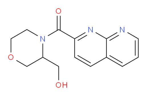 (3-(hydroxymethyl)morpholino)(1,8-naphthyridin-2-yl)methanone