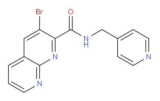 3-bromo-N-(pyridin-4-ylmethyl)-1,8-naphthyridine-2-carboxamide