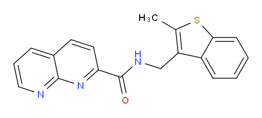 N-((2-methylbenzo[b]thiophen-3-yl)methyl)-1,8-naphthyridine-2-carboxamide