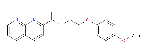 N-(2-(4-methoxyphenoxy)ethyl)-1,8-naphthyridine-2-carboxamide