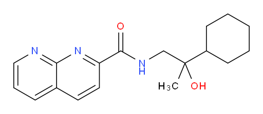 N-(2-cyclohexyl-2-hydroxypropyl)-1,8-naphthyridine-2-carboxamide