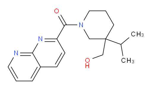 (3-(hydroxymethyl)-3-isopropylpiperidin-1-yl)(1,8-naphthyridin-2-yl)methanone
