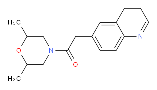 1-(2,6-dimethylmorpholino)-2-(quinolin-6-yl)ethanone