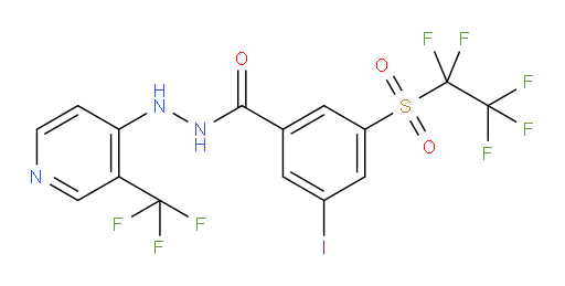 3-iodo-5-((perfluoroethyl)sulfonyl)-N'-(3-(trifluoromethyl)pyridin-4-yl)benzohydrazide