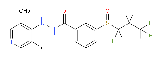 N'-(3,5-dimethylpyridin-4-yl)-3-iodo-5-((perfluoropropyl)sulfinyl)benzohydrazide