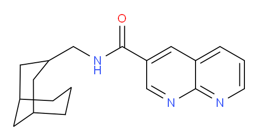 N-(bicyclo[3.3.1]nonan-3-ylmethyl)-1,8-naphthyridine-3-carboxamide