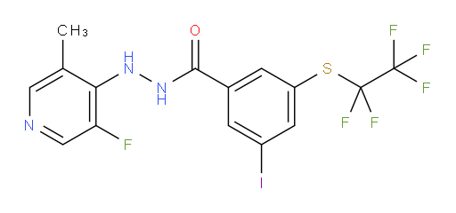 N'-(3-fluoro-5-methylpyridin-4-yl)-3-iodo-5-((perfluoroethyl)thio)benzohydrazide
