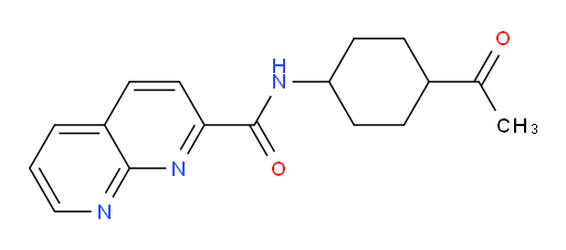 N-(4-acetylcyclohexyl)-1,8-naphthyridine-2-carboxamide