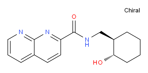 N-(((1R,2S)-2-hydroxycyclohexyl)methyl)-1,8-naphthyridine-2-carboxamide
