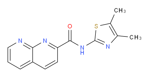 N-(4,5-dimethylthiazol-2-yl)-1,8-naphthyridine-2-carboxamide