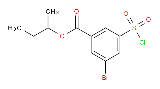 sec-butyl 3-bromo-5-(chlorosulfonyl)benzoate