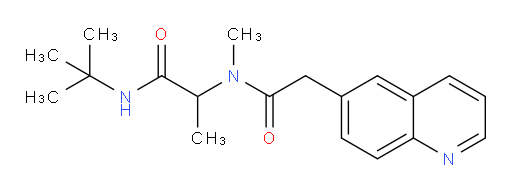 N-(tert-butyl)-2-(N-methyl-2-(quinolin-6-yl)acetamido)propanamide