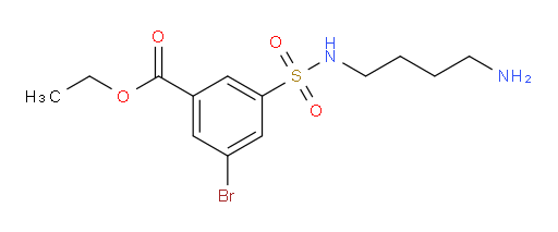 ethyl 3-(N-(4-aminobutyl)sulfamoyl)-5-bromobenzoate