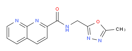 N-((5-methyl-1,3,4-oxadiazol-2-yl)methyl)-1,8-naphthyridine-2-carboxamide
