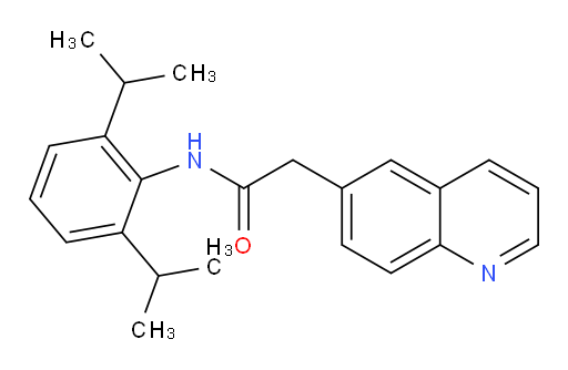 N-(2,6-diisopropylphenyl)-2-(quinolin-6-yl)acetamide