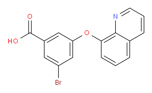 3-bromo-5-(quinolin-8-yloxy)benzoic acid