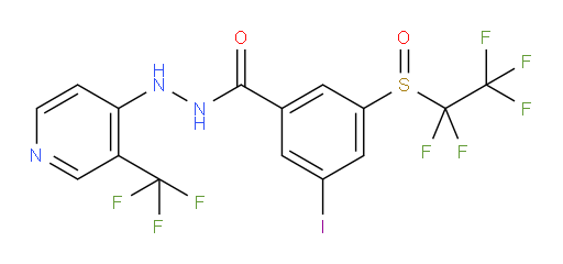 3-iodo-5-((perfluoroethyl)sulfinyl)-N'-(3-(trifluoromethyl)pyridin-4-yl)benzohydrazide