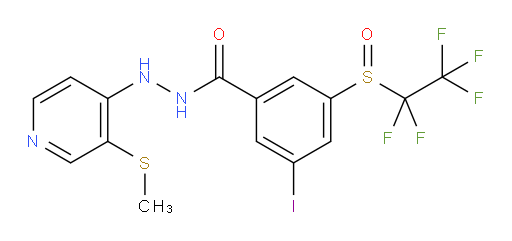 3-iodo-N'-(3-(methylthio)pyridin-4-yl)-5-((perfluoroethyl)sulfinyl)benzohydrazide
