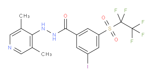 N'-(3,5-dimethylpyridin-4-yl)-3-iodo-5-((perfluoroethyl)sulfonyl)benzohydrazide