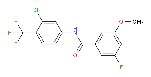 N-(3-chloro-4-(trifluoromethyl)phenyl)-3-fluoro-5-methoxybenzamide