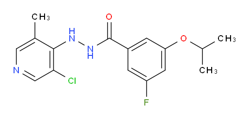 N'-(3-chloro-5-methylpyridin-4-yl)-3-fluoro-5-isopropoxybenzohydrazide