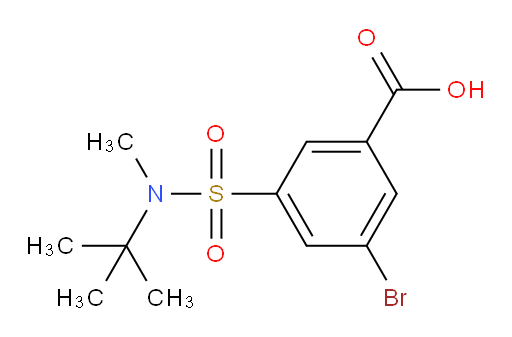 3-bromo-5-(N-(tert-butyl)-N-methylsulfamoyl)benzoic acid