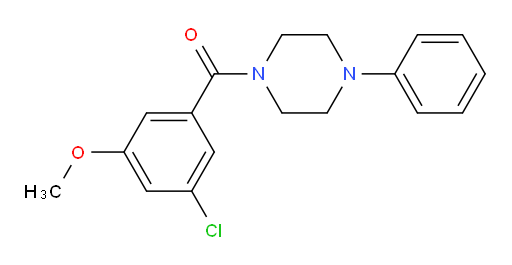(3-chloro-5-methoxyphenyl)(4-phenylpiperazin-1-yl)methanone