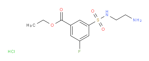 ethyl 3-(N-(2-aminoethyl)sulfamoyl)-5-fluorobenzoate hydrochloride