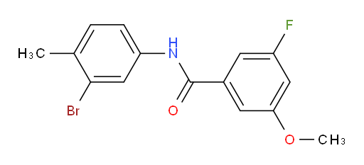 N-(3-bromo-4-methylphenyl)-3-fluoro-5-methoxybenzamide