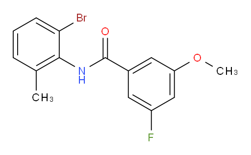 N-(2-bromo-6-methylphenyl)-3-fluoro-5-methoxybenzamide