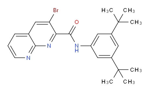 3-bromo-N-(3,5-di-tert-butylphenyl)-1,8-naphthyridine-2-carboxamide