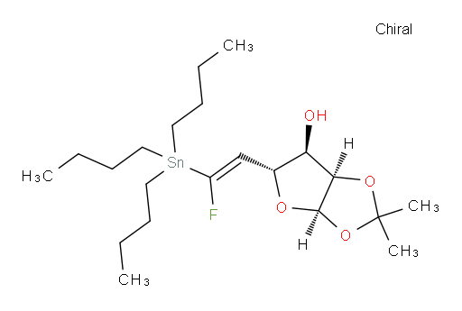 (3aR,5R,6R,6aR)-5-((E)-2-fluoro-2-(tributylstannyl)vinyl)-2,2-dimethyltetrahydrofuro[2,3-d][1,3]dioxol-6-ol